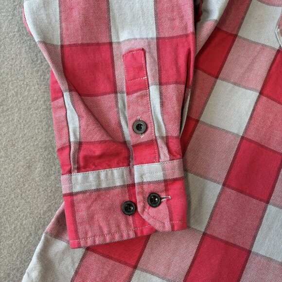 Dixxon Flannel Shirt Men XL Red Gray Plaid Fuego FR Flannel Flame Resistant Work - Picture 7 of 16